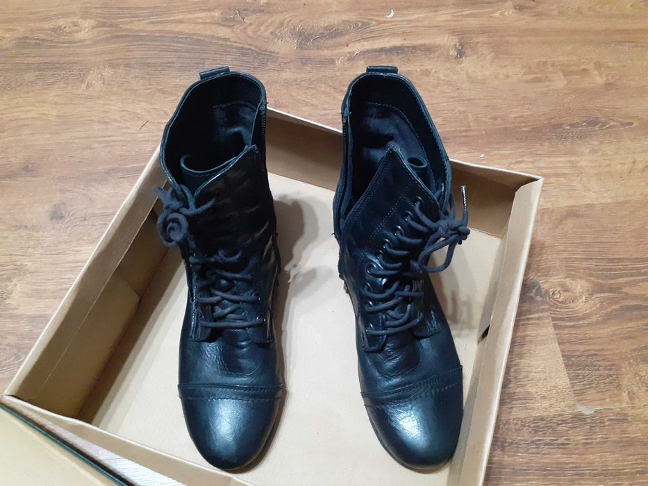 Cizme piele fete/dama marime 37-negre