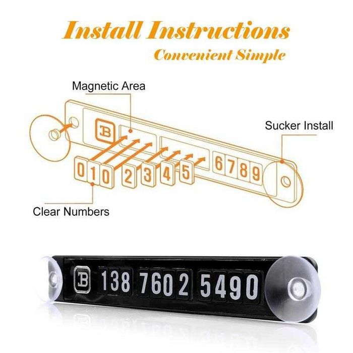 Табличка с номером телефона в машину. Автовизитка