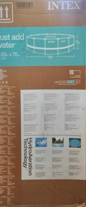 Продавам Басейн Metal Frame Intex, Кръгъл,  366 см, височина 76 см