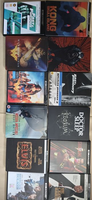 Filme blu-ray steelbook și 4k