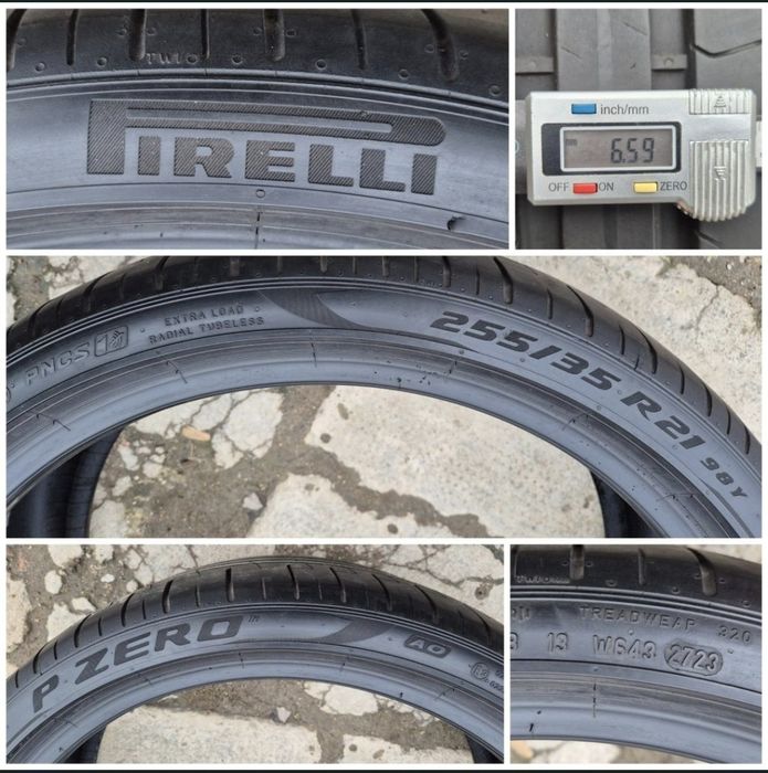 O bucată 255/35 R21 vară - una  Pirelli