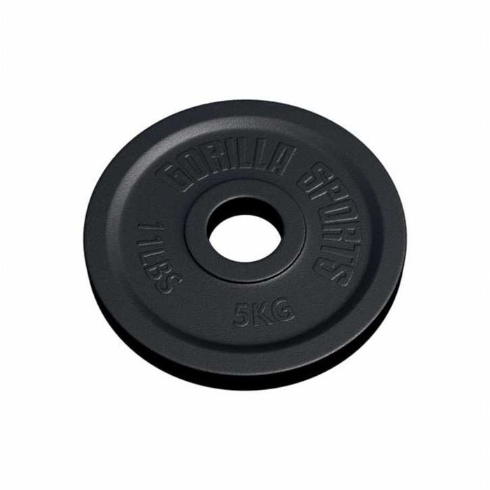 Disc Olimpic din fontă 50/51 mm Negru de 5kg