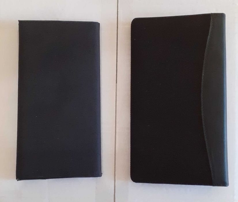 визитник за бюро черен с метална плочка за 160 визитки и други