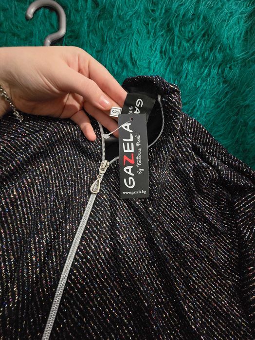 Нова, елегантна макси блуза 5хл