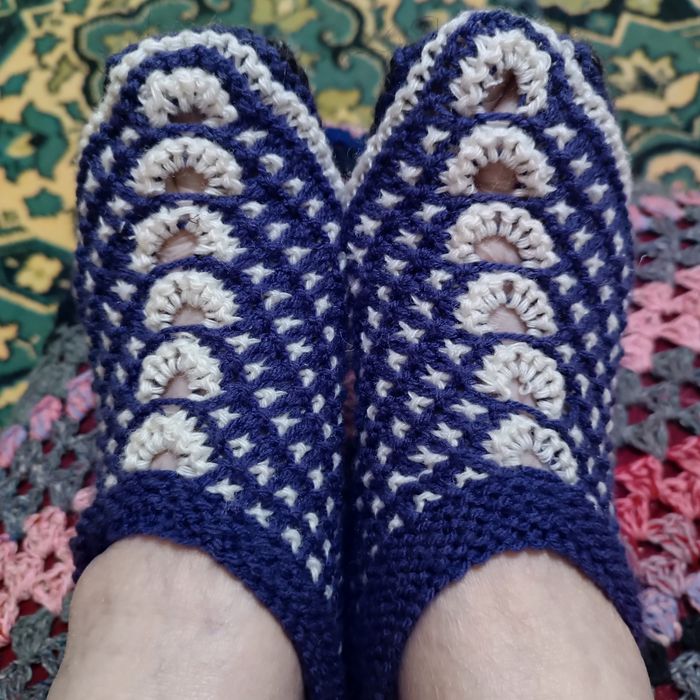 Вязанные следки женские