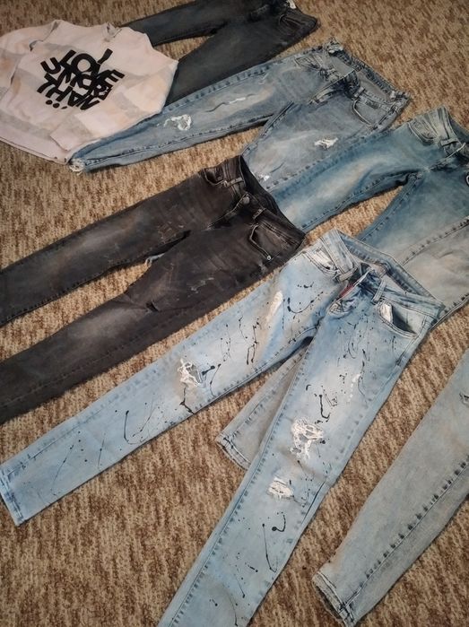 Голям лот дънки р.146само за 10лв.всичко