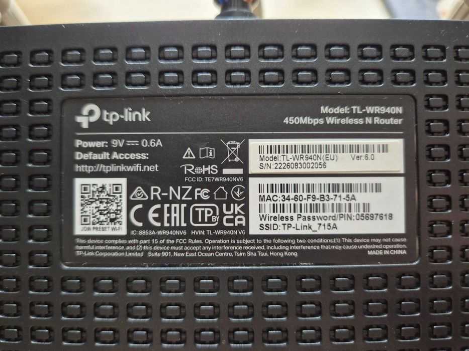 Router TP-Link TL-WR940N 450 Mbps