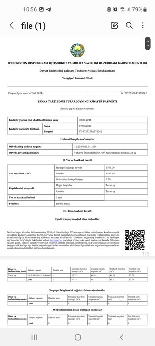 Кадастр бор Халкабад Янгиюль Бобур МФЙ (Штаб канал) янги номи Ифтихор