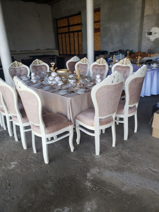 Прокат стол стул посуда комплект