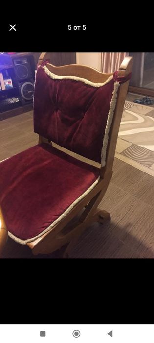 Маса с 5 стола от масив