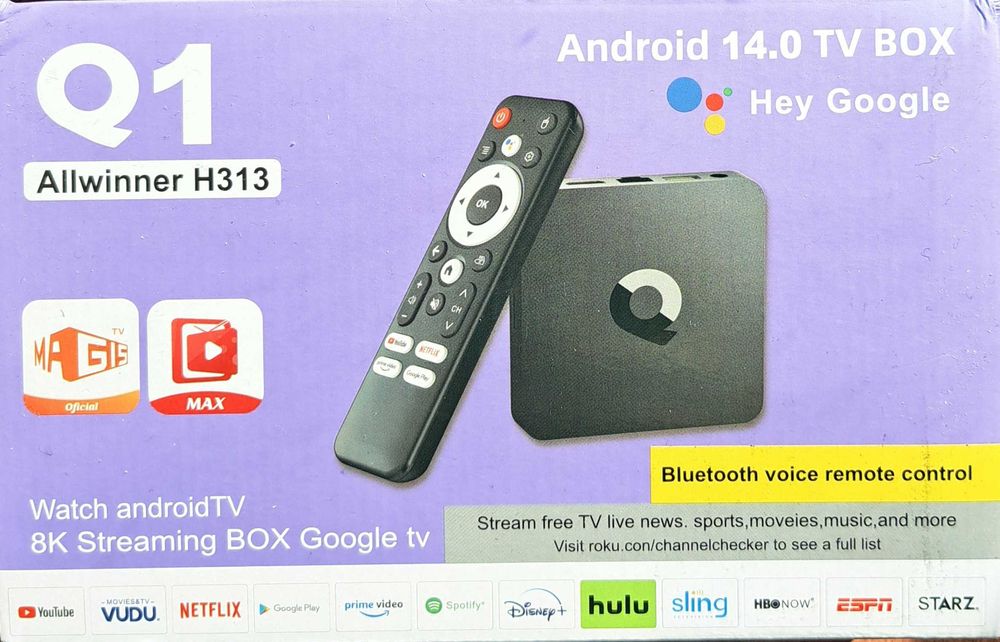 Q1 8GB 128GB Android TV Box Allwinner H313 Quad Core 5G Wifi 8K Google Player Youtube Voice Media Player 4GB 64GB Set Top Box