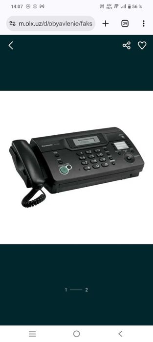 продам  Факс Panasonik-KX-FT937