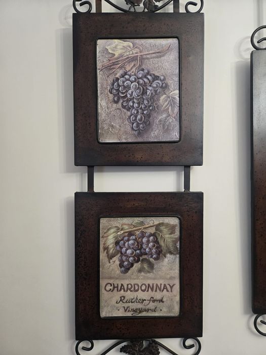 Tablouri lemn masiv si cadru metal superb