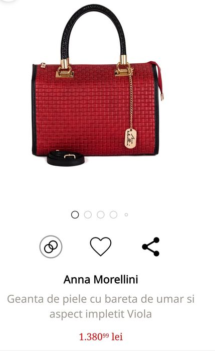 Geanta de piele, o singura purtare