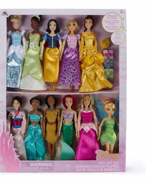 Голям комплект с 11 кукли Disney Принцеси с аксесоари