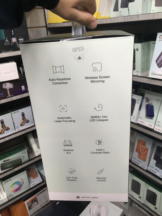 4K Portable портативный проектор green lion