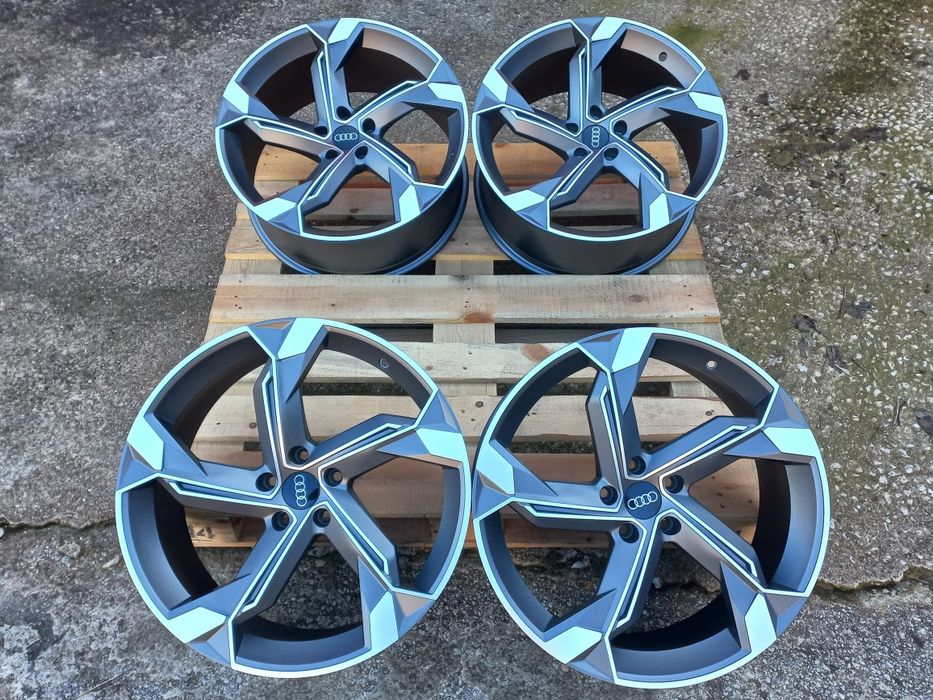 20"AUDI Rotor26 Matt Gunmetal Polish 9Ж ет30 A5 A6 A7 A8 Q3 Q5 Q7 Нови