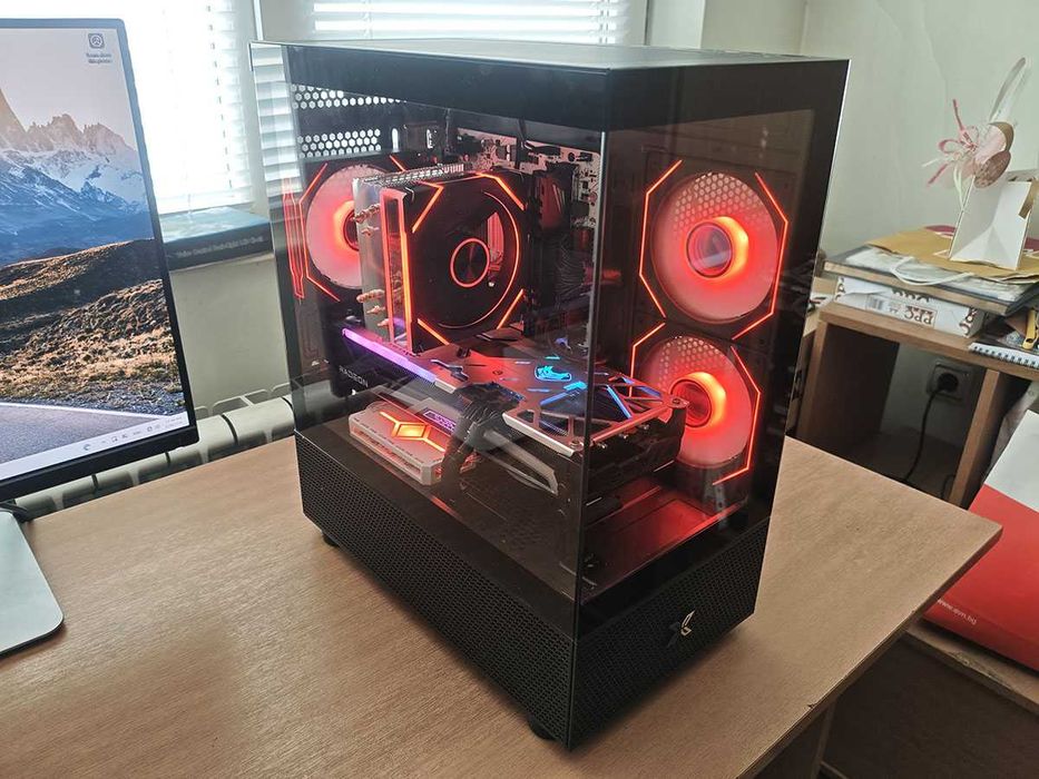 Геймърски компютър, Ryzen 5600x, Rx 6700XT, 32gb Ram, 1tb nvme, 650W