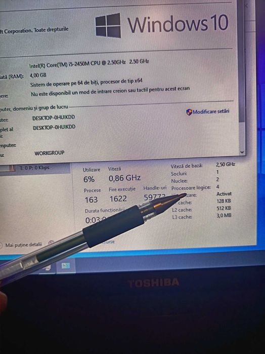 liptop Toshiba satellite pro i5