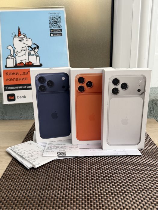 НОВ! 256Gb *ЛИЗИНГ* iPhone 17 Pro Max Cosmic Orange Deep Blue Silver