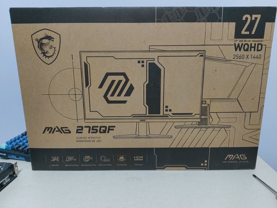 Монитор игровой MSI mag 180hz 2k