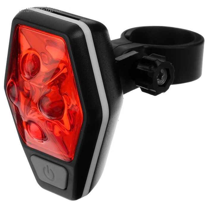 Задна LED стоп светлина за велосипед RAYPAL, 80 Lum, 2xAAA, 4 режима