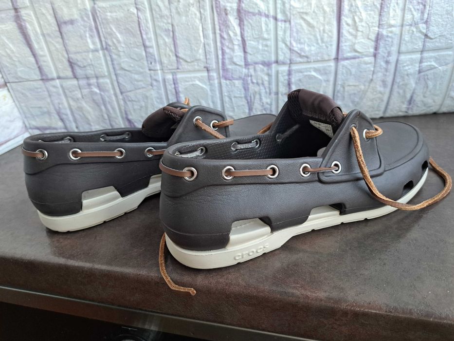 мъжки мокасини,летни отворени обувки,гумени Crocs,41