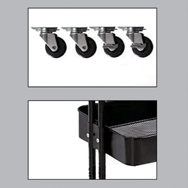 Сервизна количка на 3 етажа в 2 цвята