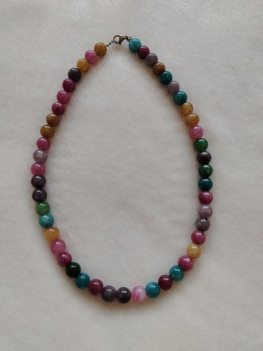 Margele /lanț!/ colier din pietre de jad