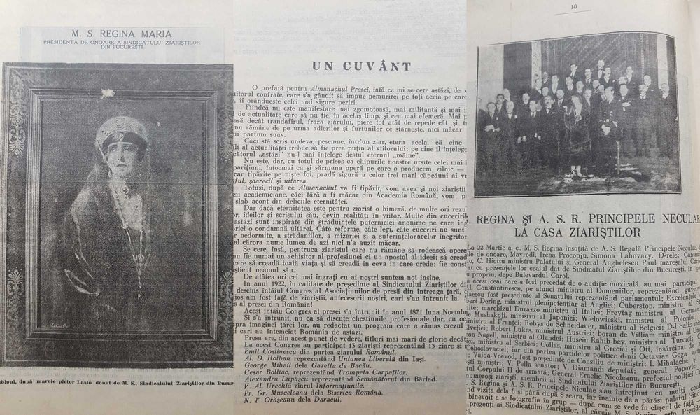 F782-I-Almanahul Dictionar Al Presei Din Romania Si Pretutindeni 1926. G. Caligraf-Constantin Balasa. Bucurest-Fundatiea Carol 2.