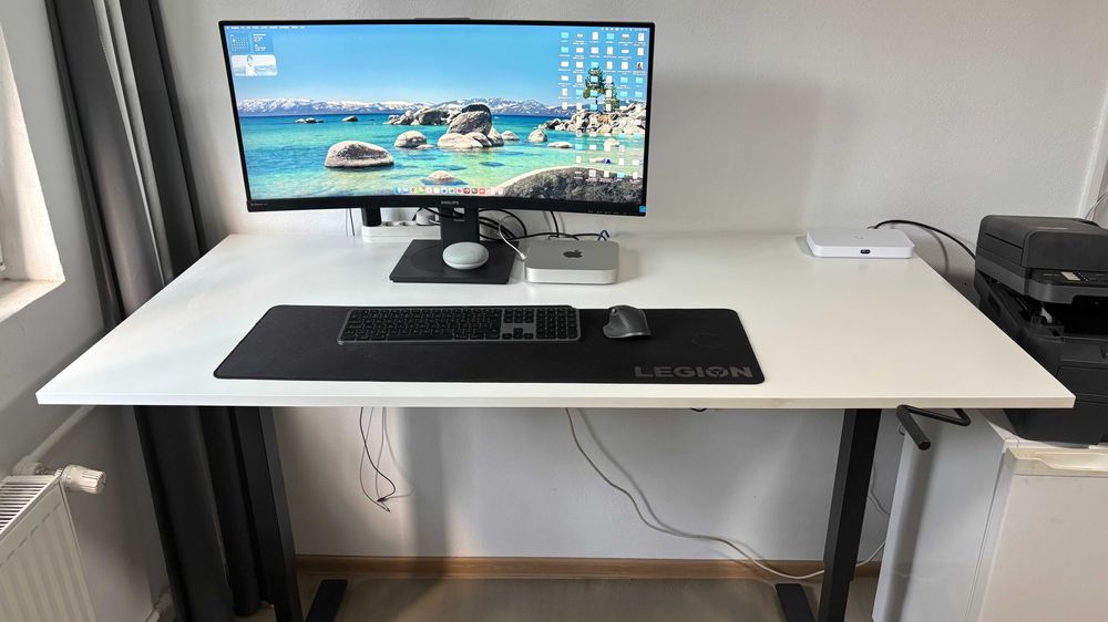 Birou IKEA TROTTEN reglabil pe înălțime (sit/stand), 160x80 cm