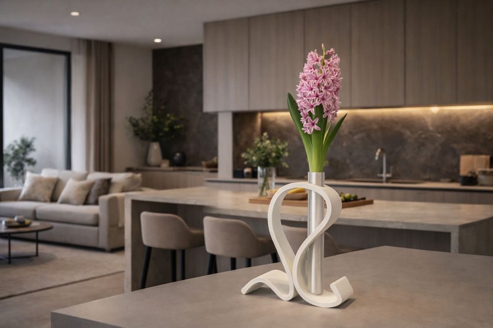 Win Vase – White | 3D Printed Sculptural Vase