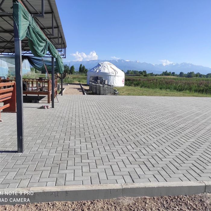 Укладка брусчатки плитки