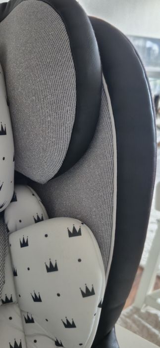 Столче за кола, въртящо се 360°, ISOFIX Lorelli Nebula Grey Crowns