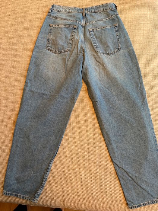 Широки дънки с висока талия