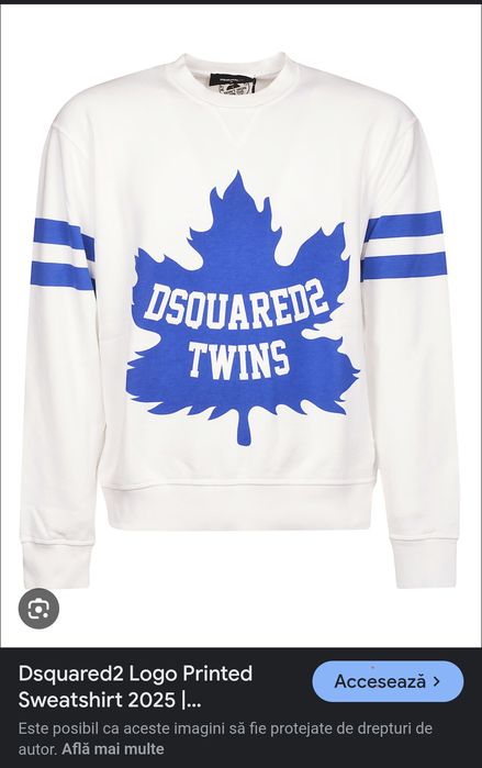 Bluza dsquared twins bumbac groasă Xl