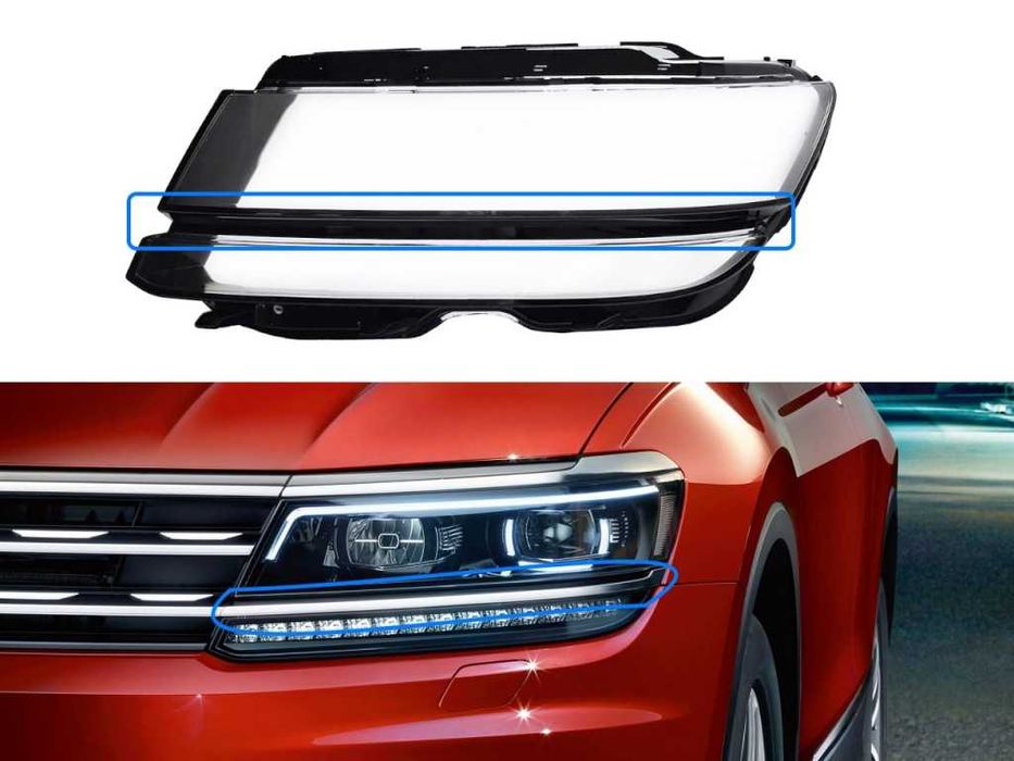 Стъкла за фарове на VW Tiguan AD/BW (2016-2020)  555