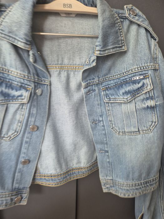Geaca denim Guess L-xl noua,damă