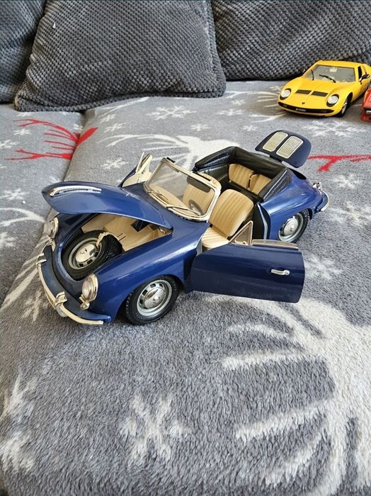 Pezzi Di Ricambio Burago 1/18 Per Porsche 356 B Del 1961 - Auto Miniatura, Colore Bianco Crema