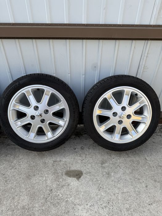 Set Jante Aliaj Originale Peugeot 16" + Anvelope