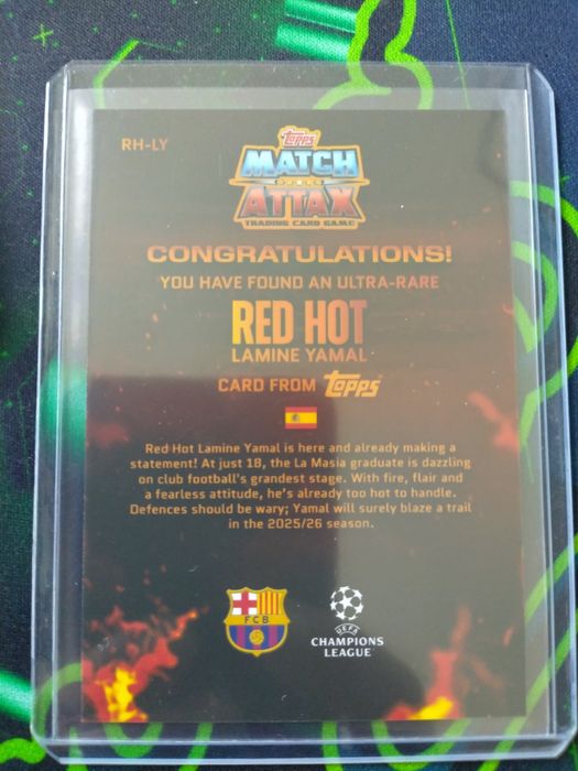 Topps Match Attax 25/26 - Red Hot Lamine Yamal / RH-LY
