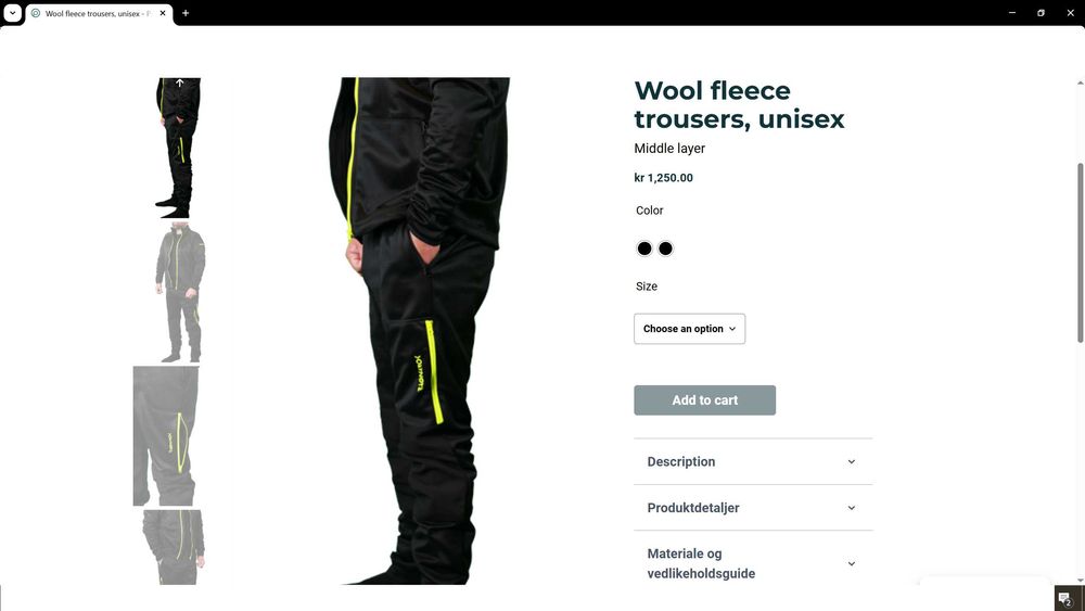 RAGNAROK Wool Fleece Trouser 28% Merino Wool размер S / M долница 28% Мерино вълна - 2359