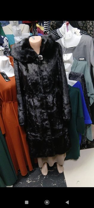 Норковая шуба в хорошем состоянии