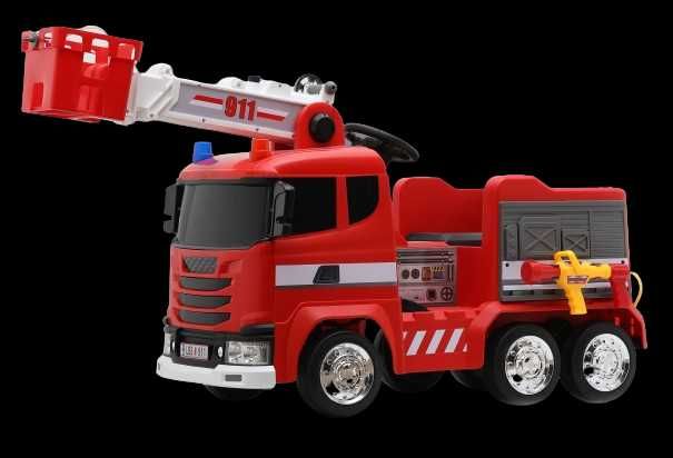 Masinuta electrica de pompieri Kinderauto B911, 140W, 12V-10Ah RED