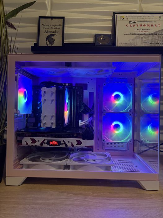 Геймърски компютър Ryzen 5 5600/RX580 8GB/12 Ram/256 ssd/500 hdd/600W