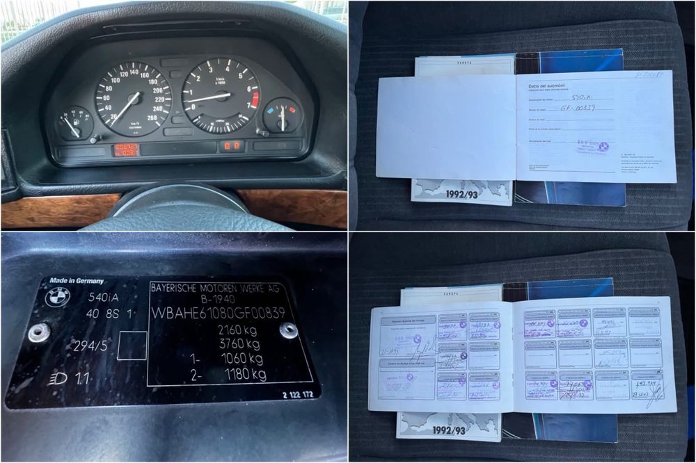 Vand/schimb Bmw 540i E34-atestat istoric
