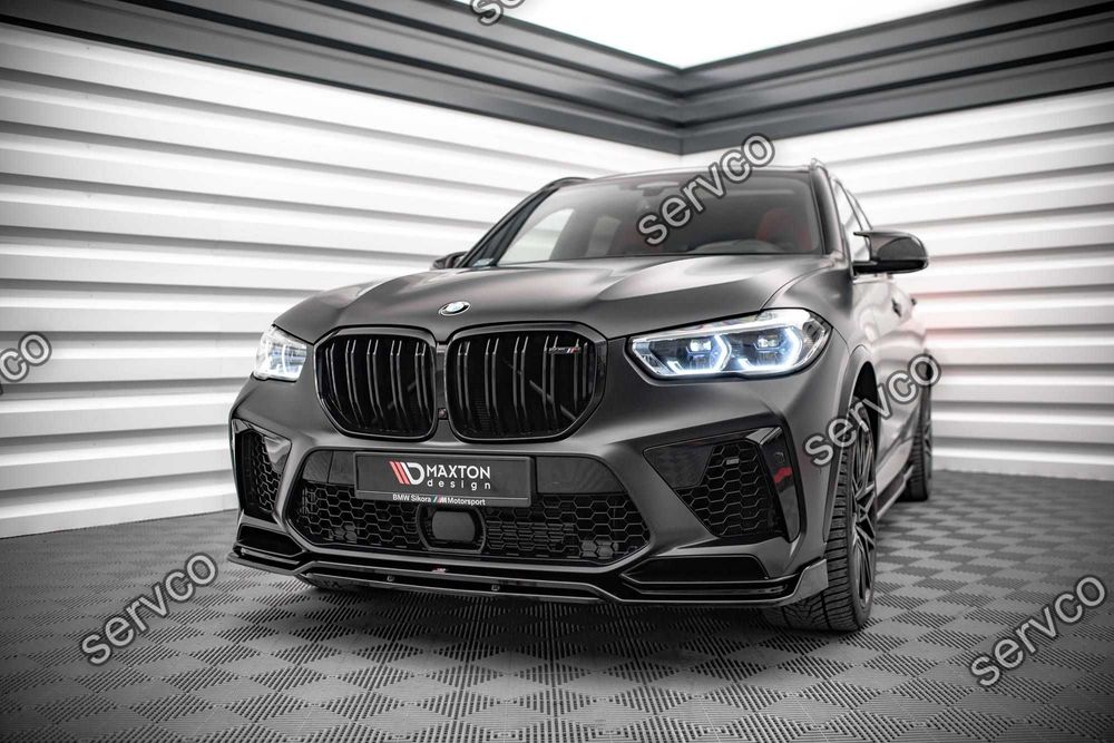 Prelungire splitter bara fata Bmw X5M F95 2018- v3 - Maxton Design