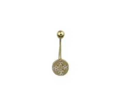 Piercing aur galben buric - DA487