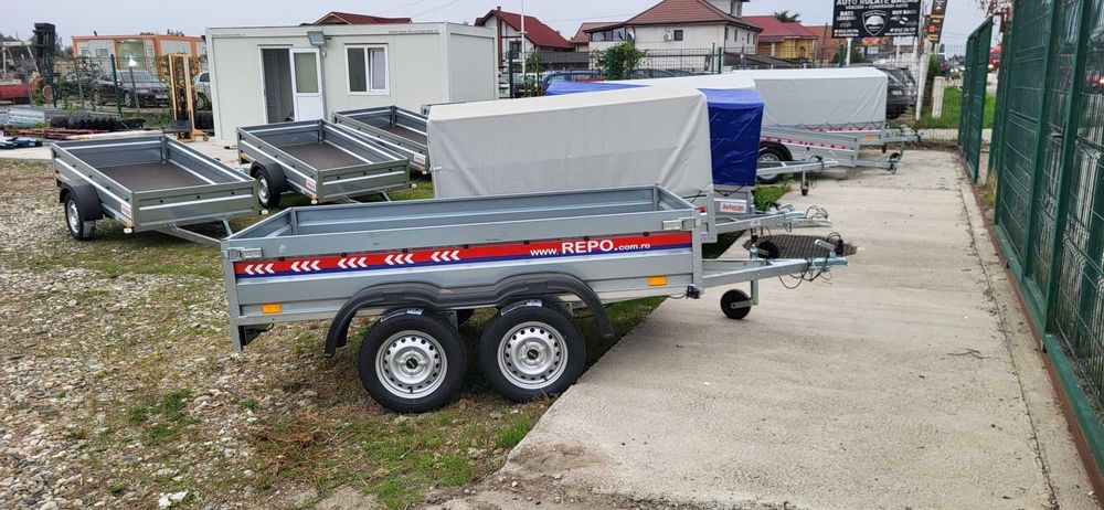 Remorca cu prelata 750 kg !  2 axe --- PLATA IN RATE - 2500x1250 mm