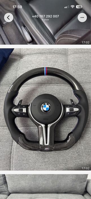 volan custom BMW seria 3 4 5 6 7  tesit carbon
